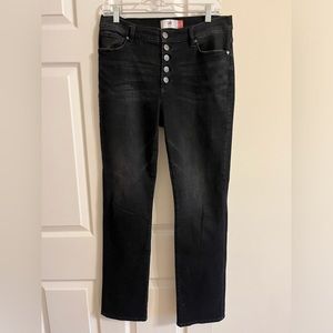 CAbi 4149 Button Fly Straight Jeans Size 8